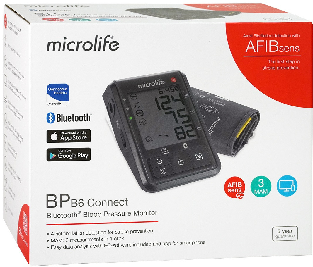 Тонометр на плечо автоматический «BP B6 Connect» | Microlife