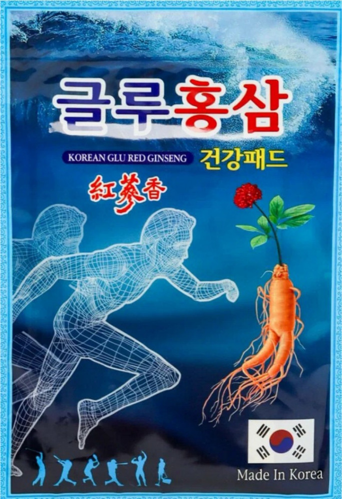 Пластыри оздоровительные «Korean Glu Red Ginseng»