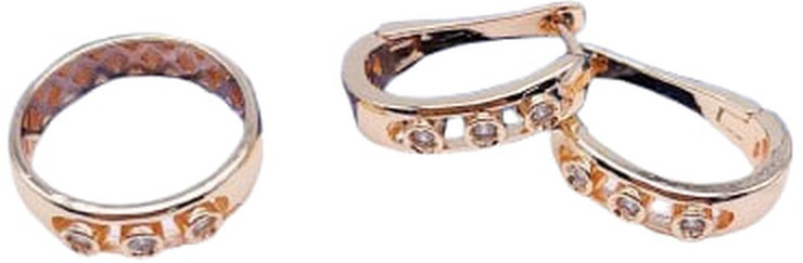 Комплект украшений с кристаллом женский | Tuimedaq