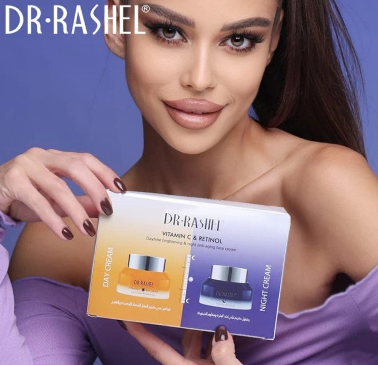 Набор по уходу за лицом для женщин «Vitamin C and Retinol Day and Night Cream»