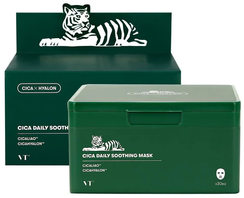 Маска для лица с экстрактом центеллы «Cica Daily Soothing Mask» | VT Cosmetics