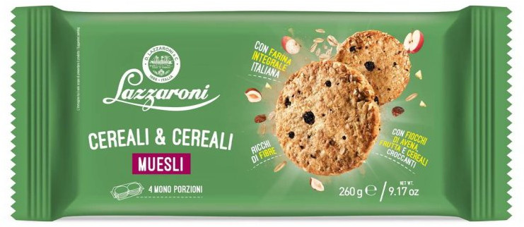 Печенье злаковое с мюсли «Cereal & Cereal Muesli» | Lazzaroni