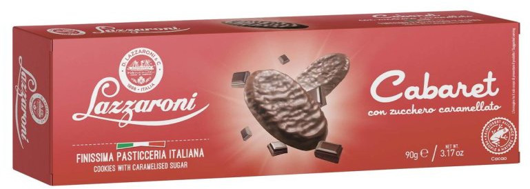 Печенье с карамельной начинкой и шоколадной глазурью «Cabaret» | Lazzaroni