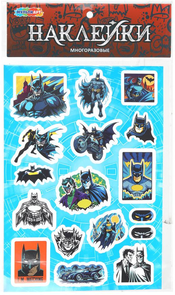 Наклейки многоразовые «Ночной супергерой» | Multi Art