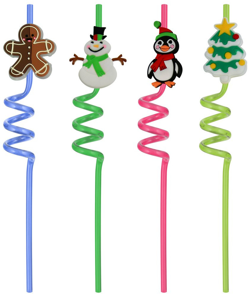 Набор трубочек для коктейля «Новогодняя компания» | Мультидом Трейдинг