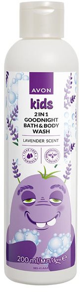 Детская пена для ванн и гель для душа с ароматом лаванды | Avon