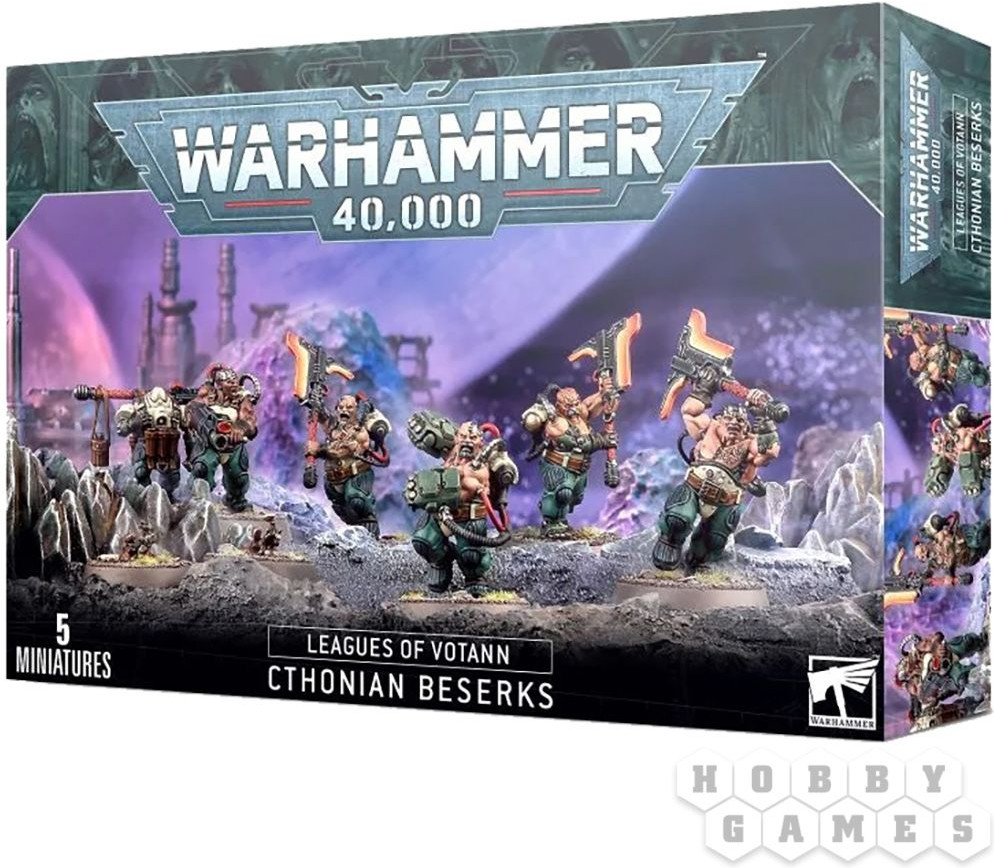 Набор фигурок-миниатюр «Leagues of Votann Cthonian Berserks» | Warhammer | Games Workshop