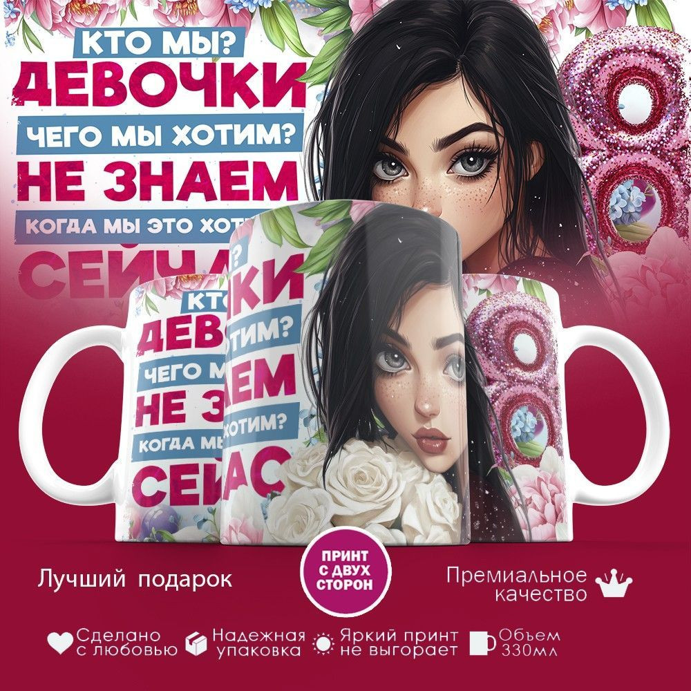 Кружка с принтом «Кто мы, чего мы хотим, когды мы это хотим» | TopPoshiv