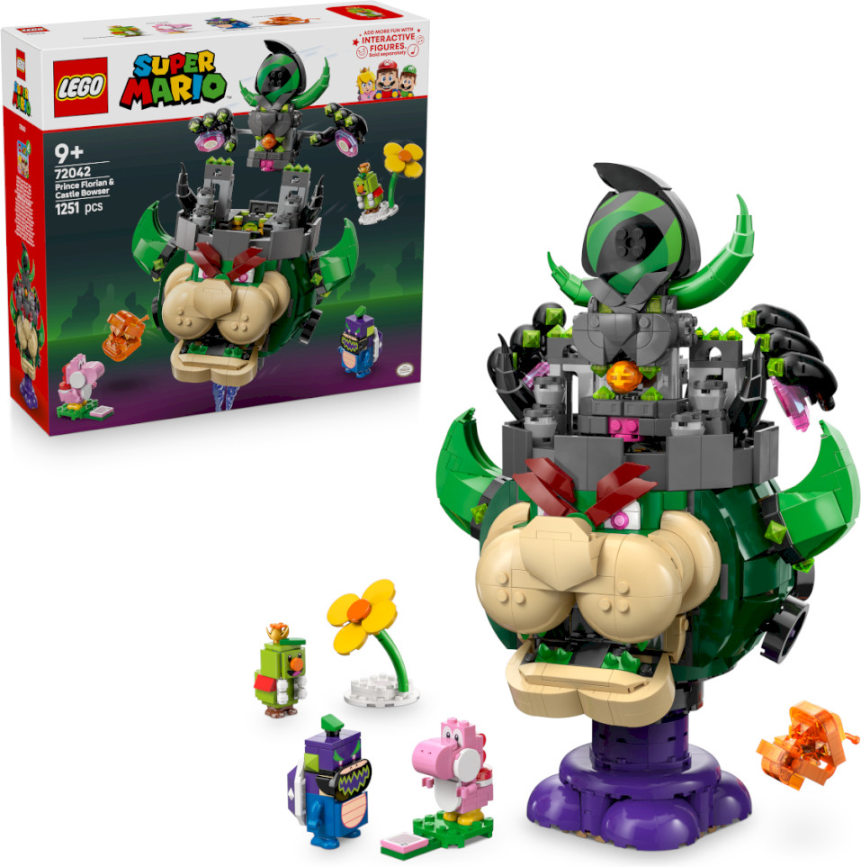 Конструктор Super Mario 72042 Принц Флориан и Боузер-замок. Prince Florian & Castle Bowser | LEGO Super Mario | LEGO (ЛЕГО)