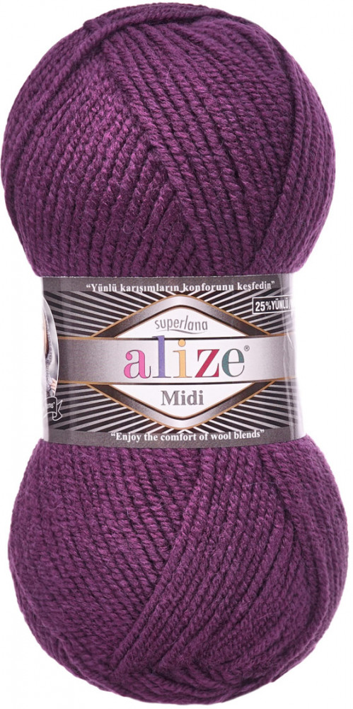 Пряжа для вязания «Superlana Midi», цвет 111 сливовый | Superlana | Alize