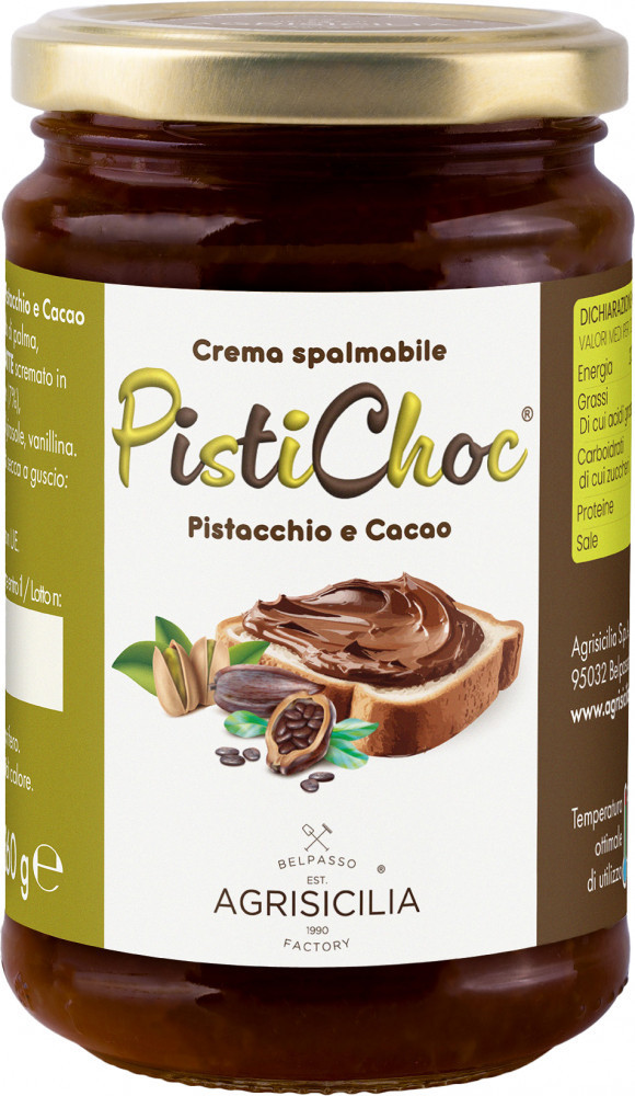 Крем из фисташек и какао «Pistichoc Pistachio And Cocoa Cream» | Agrisicilia