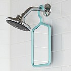 Зеркало с вешалкой, голубое