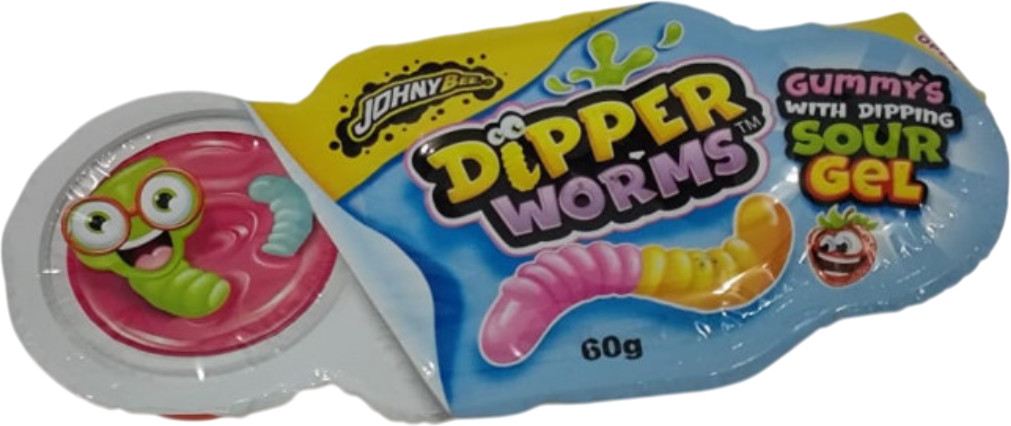 Мармелад с кислым гелем «Dipper Worms» | Johny Bee