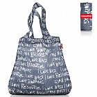Сумка складная «Mini maxi travel», letters grey