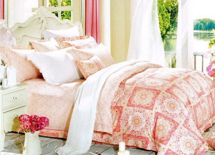 Комплект постельного белья (арт. TS04-742 КОД1005, евро, сатин, 2 наволочки 50х70 и 2 наволочки 70х70) | Tango