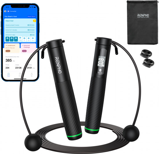 Умная скакалка для фитнеса Renpho Smart Jump Rope R-Q008