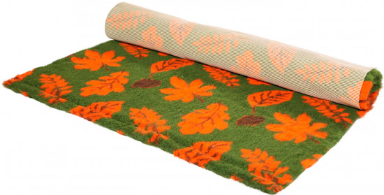 Коврик меховой «Листочки»