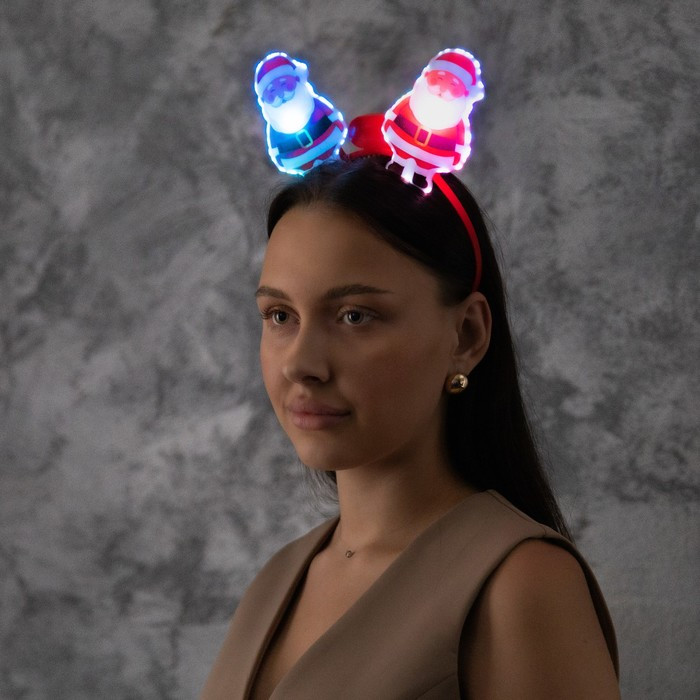 Ободок светодиодный «Дед Мороз» | Luazon Lighting