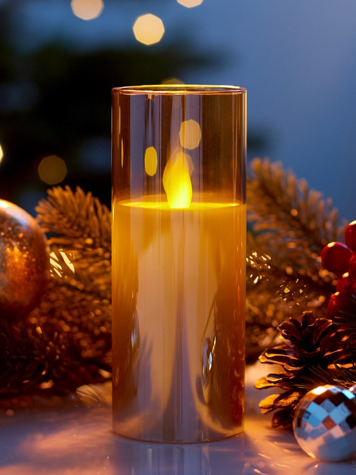 Свеча светодиодная «Золотистая» | Luazon Lighting