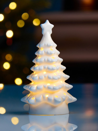 Фигура светодиодная «Елочка белая»