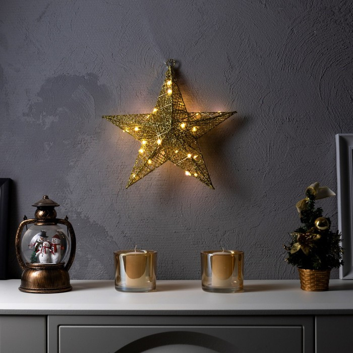 Фигура светодиодная «Золотистая звезда» | Luazon Lighting