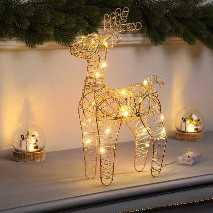 Фигура светодиодная «Олень бежевый» | Luazon Lighting