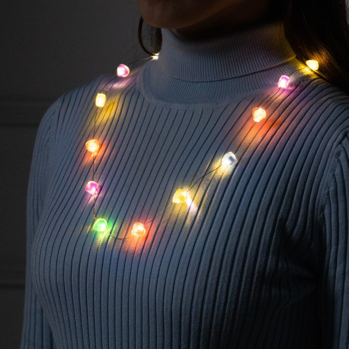 Бусы светодиодные «Сердечки» | Luazon Lighting