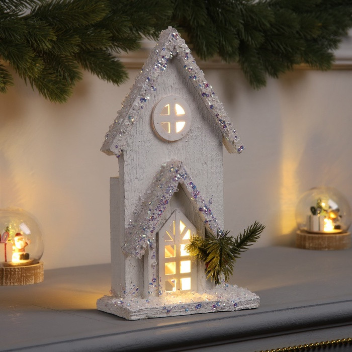 Фигура деревянная «Изба белая» | Luazon Lighting