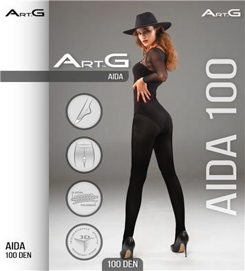 Колготки из микрофибры «Aida» (nero, 100 den)