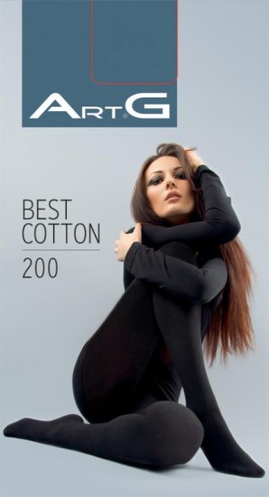 Колготки с хлопком «Best Cotton» (nero, 200 den)