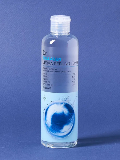 Увлажняющий тонер с коллагеном «Dr. Collagen Derma Peeling Toner» | Lebelage