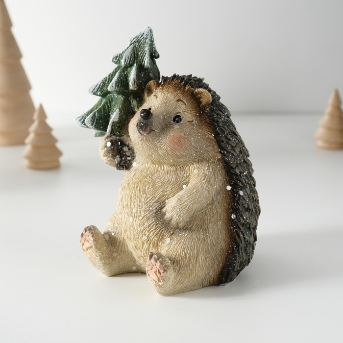 Фигурка «Милый ёжик с ёлочкой»