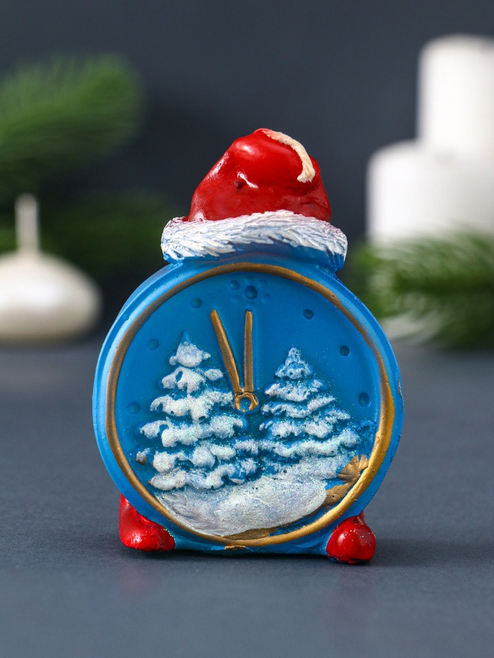 Свеча декоративная «Будильник новогодний»