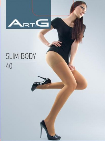 Колготки с утяжкой-шортиками «Slim body» (nero, 40 den)