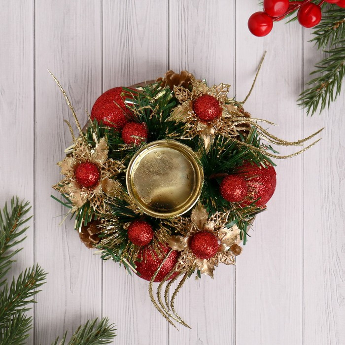 Подсвечник на одну свечу «Грациозо» | Зимнее волшебство