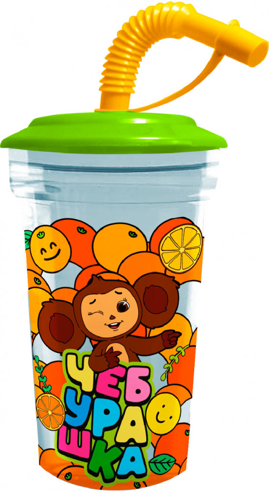 Стакан с трубочкой «Чебурашка» | Чебурашка | ND Play