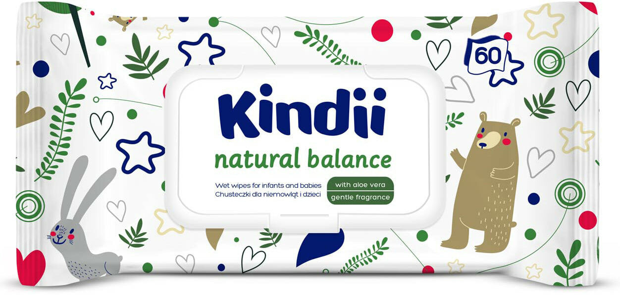 Салфетки влажные детские «Natural Balance» | Kindii