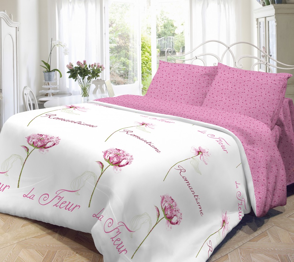 Комплект постельного белья «Романтизм» (2-спальный, бязь-люкс, 2 наволочки 50х70) | Нежность