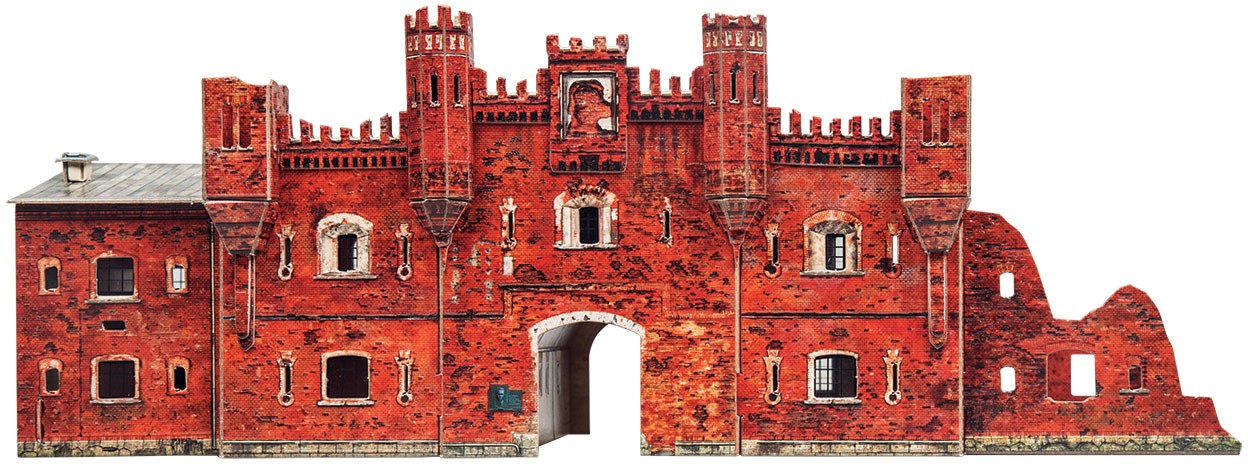 Объемный 3D пазл «Холмские ворота» | Средневековый город | Умная бумага