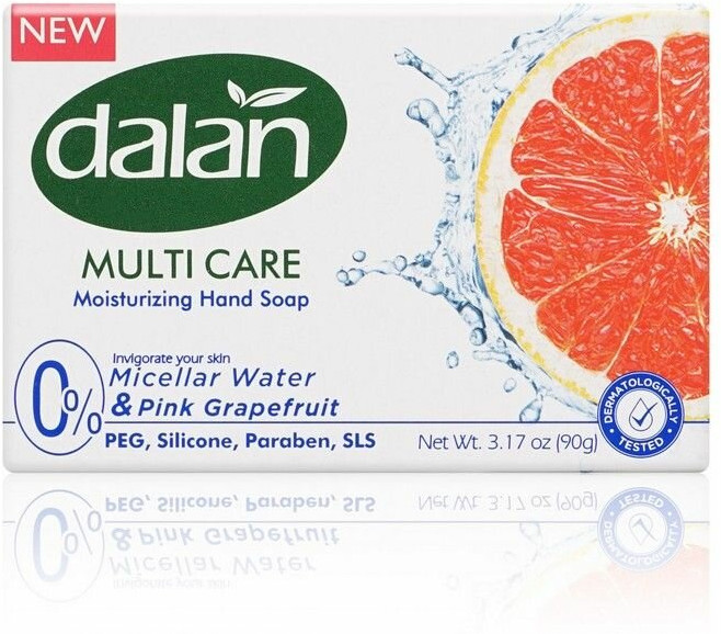 Мыло туалетное с экстрактом розового грейпфрута «Micellar Water & Pink Grapefruit» | Multi Care | Dalan