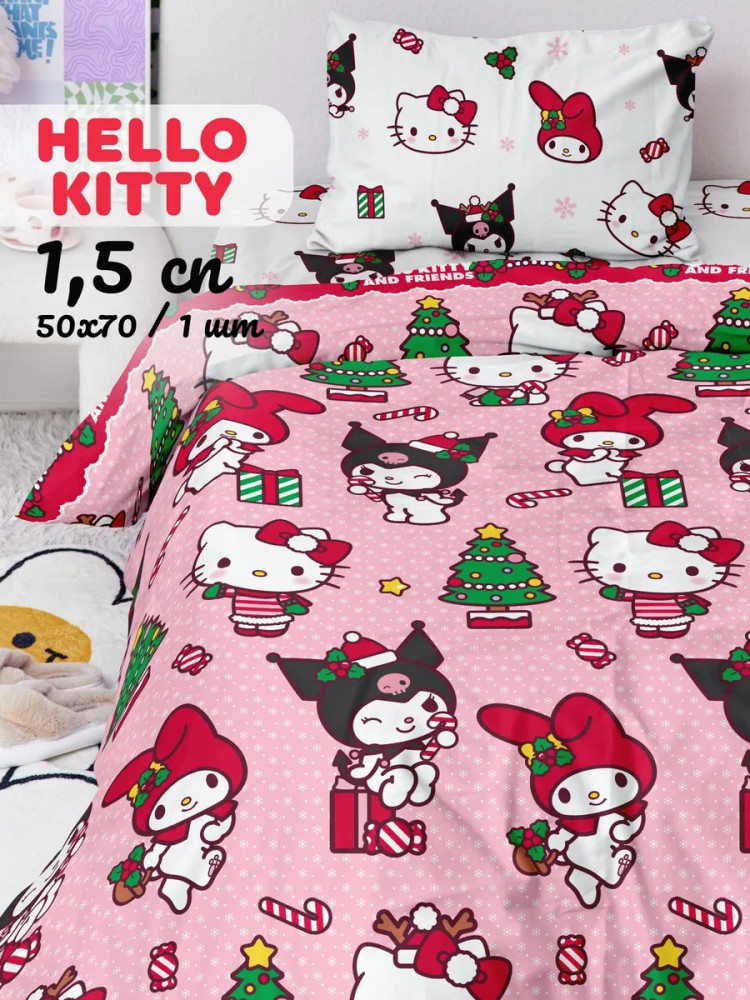 Комплект постельного белья «Kitty New year» | Hello kitty | Crazy Getup