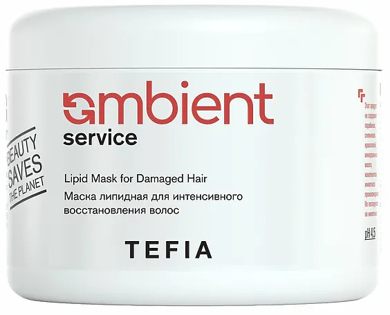Маска липидная для интенсивного восстановления волос «Ambient Service» | Tefia