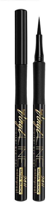 Подводка-фломастер для глаз «Vinyl Line Ultra Black 24H waterproof», оттенок Черный | LuxVisage