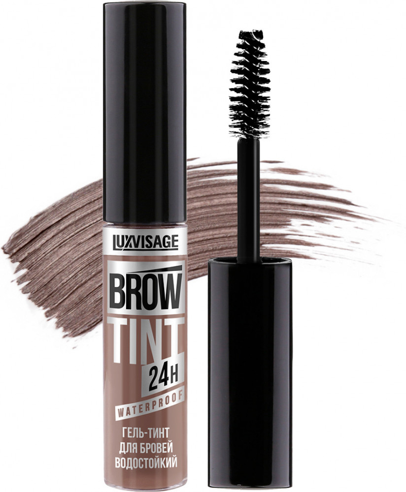 Водостойкий гель-тинт для бровей «Brow Tint Waterproof 24h», оттенок 102 Soft Brown | LuxVisage