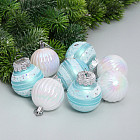 белый/голубой