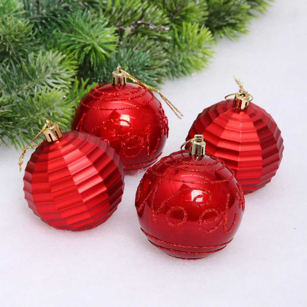 Набор шаров «Зимний коллаж» | Серпантин