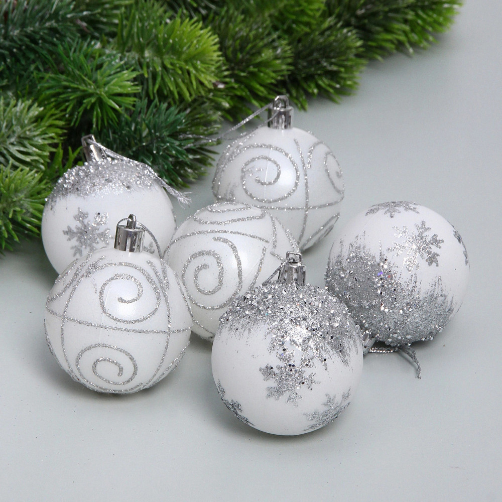 Набор шаров «Снежный трепет» | Серпантин