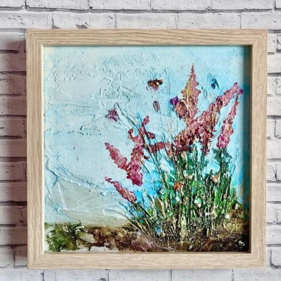 Картина фактурная авторская «Медовый аромат» | Good Vibes Art