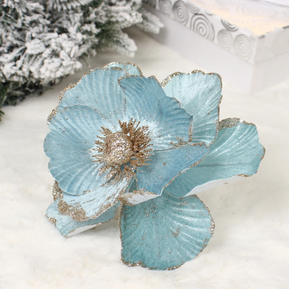 Украшение новогоднее «Пуансеттия — Нежное прикосновение» | Серпантин