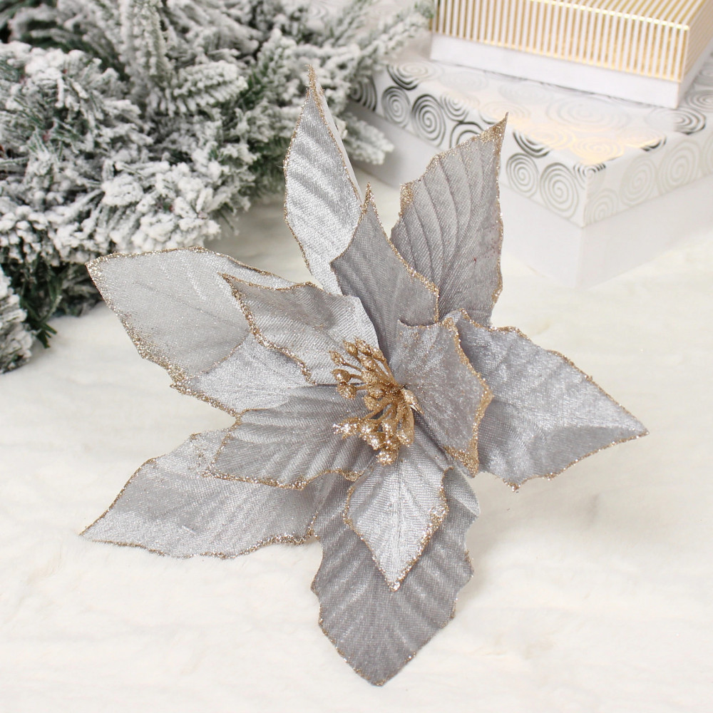 Украшение новогоднее «Пуансеттия — Фурия» | Серпантин